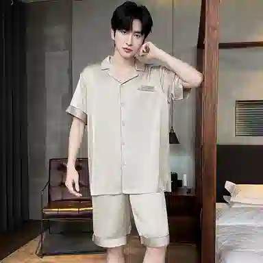 好福份 亲肤时尚简约家居服睡衣套装 男款