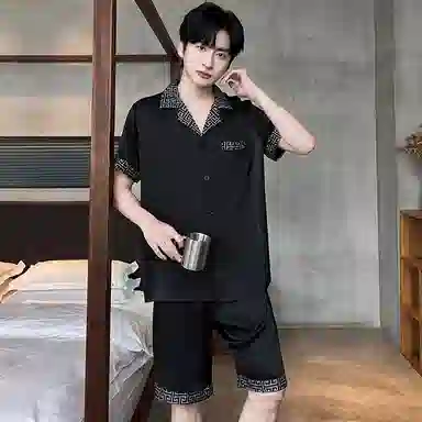 好福份 宽松简约休闲家居服睡衣套装 男款