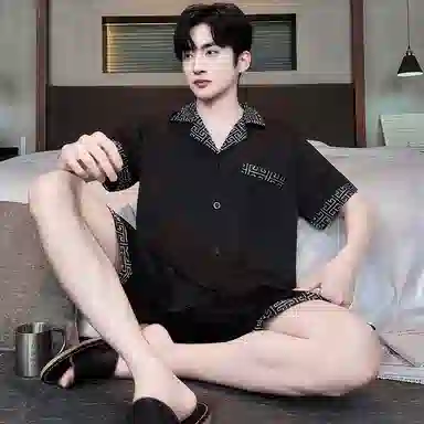 好福份 宽松简约休闲家居服睡衣套装 男款