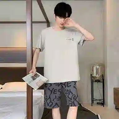 好福份 柔软时尚简约家居服睡衣套装 男款