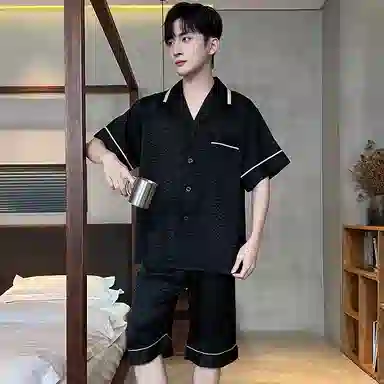 好福份 时尚简约亲肤家居服睡衣套装 男款