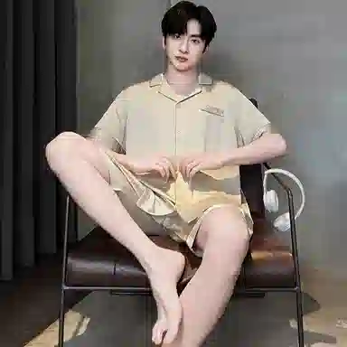 好福份 亲肤时尚简约家居服睡衣套装 男款