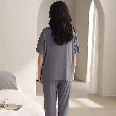 好福份 带胸垫时尚透气夏季睡衣套装 女款