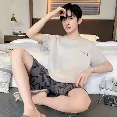 好福份 柔软时尚简约家居服睡衣套装 男款