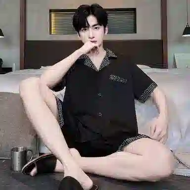 好福份 宽松简约休闲家居服睡衣套装 男款