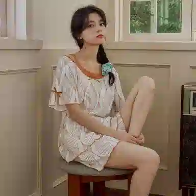 好福份 带胸垫可爱柔软家居服睡衣套装 女款