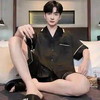 好福份 时尚简约亲肤家居服睡衣套装 男款