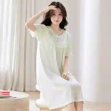 好福份 带胸垫透气可爱家居服睡裙 女款