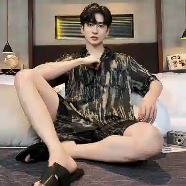 好福份 休闲家居服时尚简约睡衣套装 男款