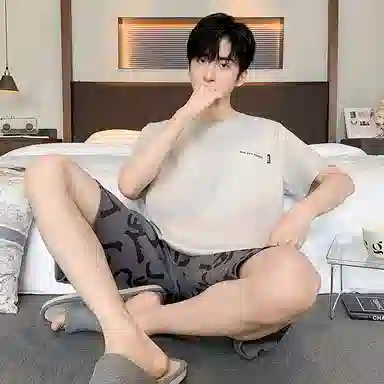 好福份 柔软时尚简约家居服睡衣套装 男款