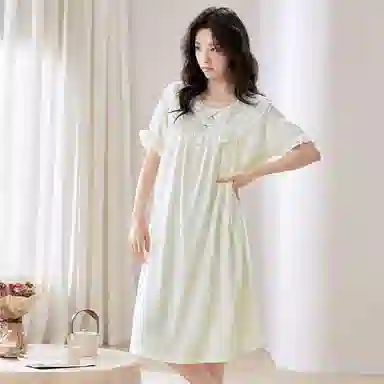 好福份 带胸垫透气可爱家居服睡裙 女款