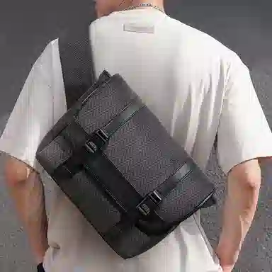 BVP Crossbody Messenger Bag Black