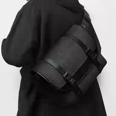 BVP Crossbody Messenger Bag Black