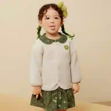 中小童迷你巴拉巴拉【猫绒绒】男童女童便服宝宝双面穿毛绒儿童外套潮