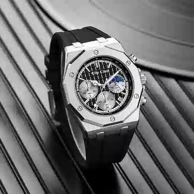 Clip Clop Mechanical Multifunction Sport Watch Black Dial