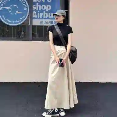 桴生 多风格融合的短袖上衣与半身裙夏季时尚穿搭裙装套装 女款