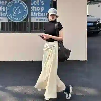桴生 多风格融合的短袖上衣与半身裙夏季时尚穿搭裙装套装 女款