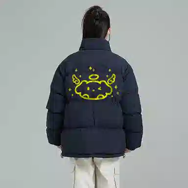 ROBINHOOD Retro American Streetwear Puffer Jacket