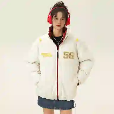 ROBINHOOD Thick Colorblock Down Jacket