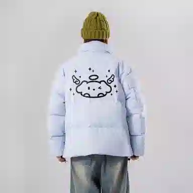 ROBINHOOD Retro American Streetwear Puffer Jacket