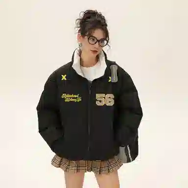 ROBINHOOD Thick Colorblock Down Jacket