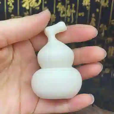 檀欣 国潮 一团和气 雕刻葫芦弥勒送福挂件 招财平安 国风复古大肚弥勒佛手把件 象牙果 菩提类 男女同款情侣款