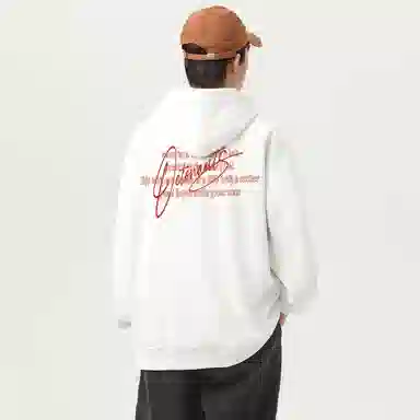 海底小纵队 美式高街重磅国潮简约字母复古基础款休闲时尚百搭学院风宽松卫衣 男女同款