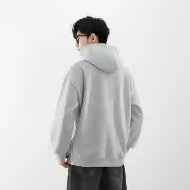 海底小纵队 美式高街复古油画创意花卉个性字母印花简约基础款重磅舒适百搭宽松休闲时尚高级感套头落肩校园风长袖卫衣 男女同款