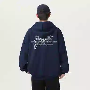 海底小纵队 美式高街重磅国潮简约字母复古基础款休闲时尚百搭学院风宽松卫衣 男女同款