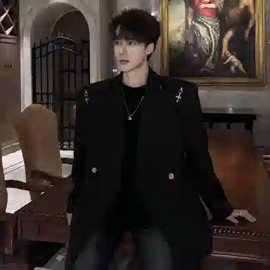 美式高街小众解构金属飞机扣垫肩痞帅休闲高级感纯色宽松百搭外套西装 男女同款