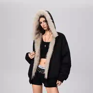 A chock Vintage Hooded Coat