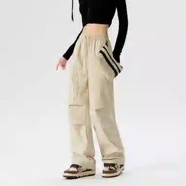 红蜻蜓 纯色基础款小众设计感百搭简约休闲裤 男女同款