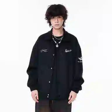 红蜻蜓 美式复古字母设计感休闲外套男春秋款拼接春季棒球服男款春装夹克 男女同款