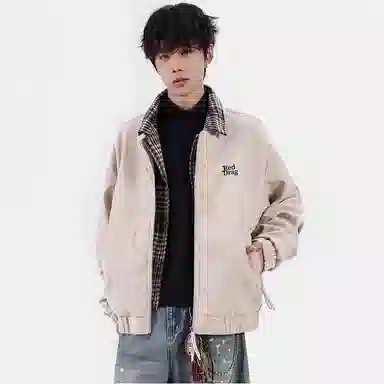 红蜻蜓 美式潮牌复古字母设计感休闲外套男春秋款棒球服夹克 男女同款