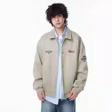 红蜻蜓 美式高街复古休闲外套男春秋款拼接春季棒球服男款春装夹克 男女同款