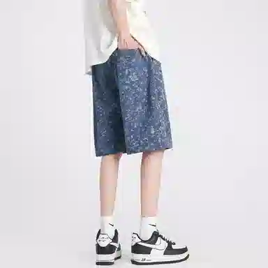 红蜻蜓 美式高街设计感经典高级舒适宽松日常通勤百搭潮流时尚简约五分系带休闲短裤 男女同款