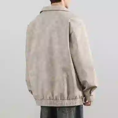 红蜻蜓 美式高街做旧外套男秋冬季痞帅机车工装翻领休闲上衣夹克 男女同款