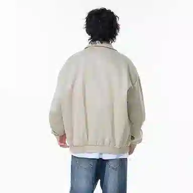 红蜻蜓 美式复古卡通数字字母无性别主义休闲外套男春秋款拼接春季棒球服保暖男款春装夹克 男女同款