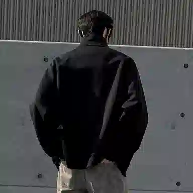 红蜻蜓 美式潮牌复古字母设计感开衫百搭简约宽松舒适上衣外套夹克 男女同款