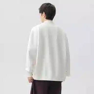 红蜻蜓 美式高街复古涂鸦数字字母无性别主义印花宽松百搭舒适保暖休闲删上衣外套针织衫 男女同款