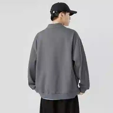 红蜻蜓 日系潮牌复古涂鸦数字字母无性别主义印花宽松百搭舒适保暖休闲上衣外套针织衫 男女同款