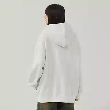 红蜻蜓 美式复古植物花卉仿刺绣设计感宽松舒适百搭日常通勤亲肤潮流时尚简约长袖连帽卫衣 男女同款