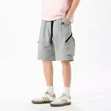红蜻蜓 美式复古高街设计感经典舒适高级感宽松百搭日常通勤潮流时尚简约休闲短裤 男女同款