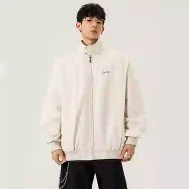 红蜻蜓 美式高街潮流复古字母设计感休闲春秋款棒球服外套夹克 男女同款