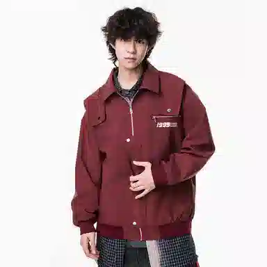 红蜻蜓 美式高街复古休闲外套男春秋款春季棒球服男款春装男装夹克 男女同款