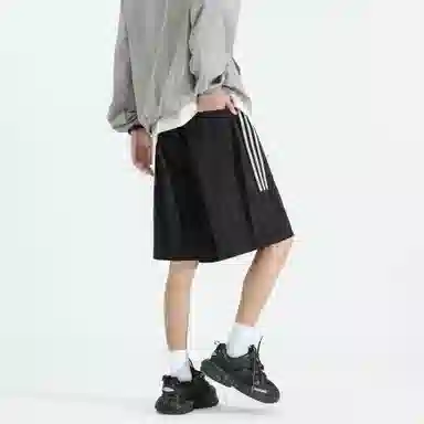 红蜻蜓 美式高街设计感经典舒适宽松百搭日常通勤潮流时尚简约五分休闲短裤 男女同款