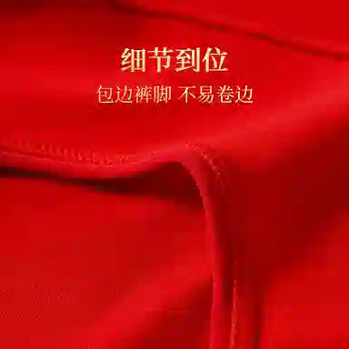 红蜻蜓 鸿运当头本命年纯棉亲肤舒适高腰三角裤收腹提臀少女抗菌吸汗透气青少年中腰平角裤双囍印花喜庆结婚内裤 男女同款 组合装