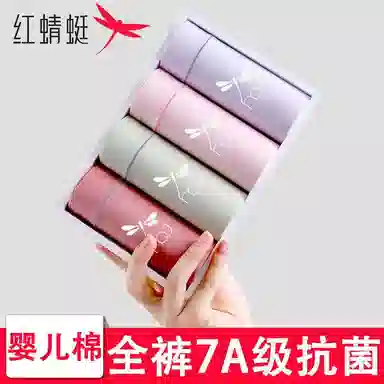 红蜻蜓 柔软舒适亲肤抗菌吸湿透气内衣裤礼盒 女款 组合装