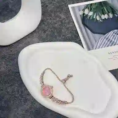 LANDU Bracelet Watch Pink Dial