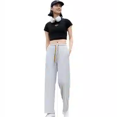八哥 防晒轻薄透气宽松直筒垂感百搭休闲裤 男女同款